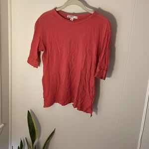 Anthro Tissue Cotton Shirt Raspberry